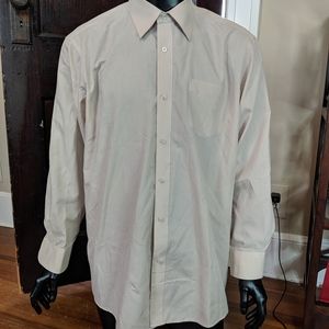 Omega Italy tan dress shirt